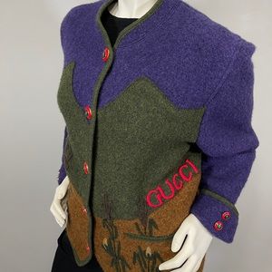 Custom Gucci Women’s Wool jacket Handmade